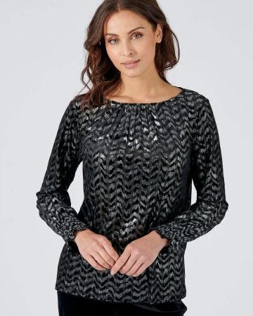 T-shirt manches longues velours