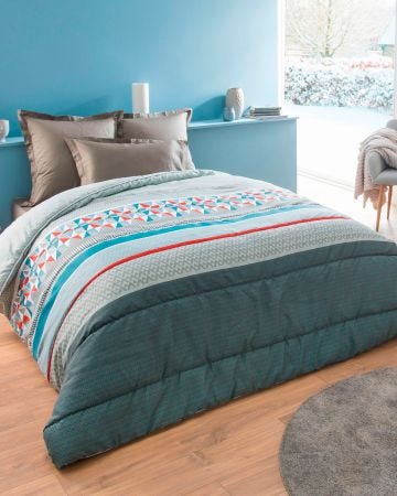 Couette imprimée biface Thermolactyl Alaska