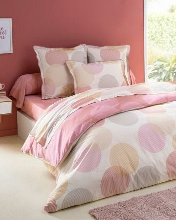 Housse de couette réversible Bulle pur coton