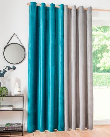 Rideau décoratif à oeillets velours