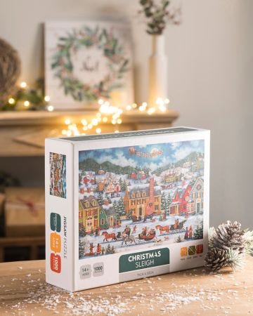 Puzzle 1000 pièces scène hivernale
