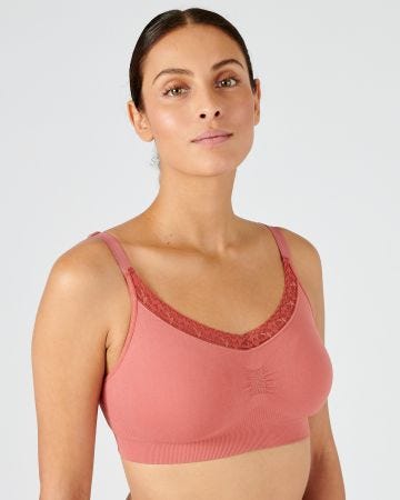 Soutien-gorge brassière sans armatures en maille