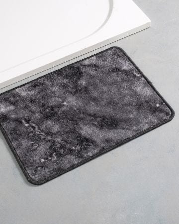 Tapis de bain motif effet marbre