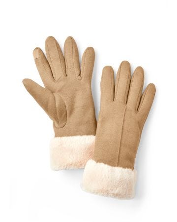 Gants tactiles fourrés
