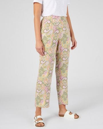Pantalon 7/8ème fibres viscose Lenzing(TM) EcoVero(TM)