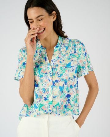 Chemisier à smocks Climatyl