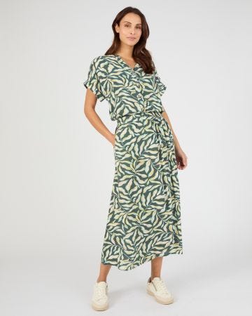 Chemisier crépon pure viscose Lenzing(TM) EcoVero(TM)