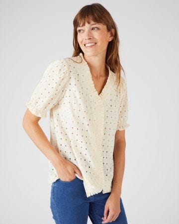 Chemisier broderie anglaise