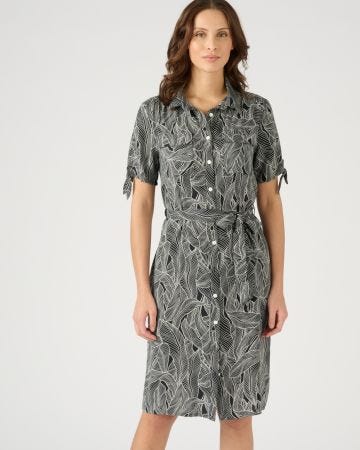 Robe-chemise fibres pure viscose Lenzing(TM) EcoVero(TM)