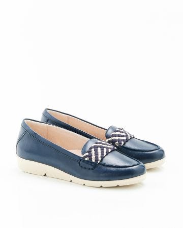 Mocassins à patte fantaisie tressée Amortyl