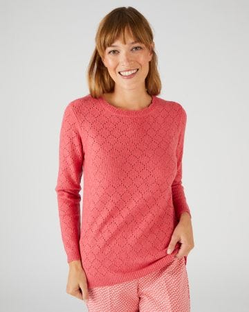 Pull maille ajourée