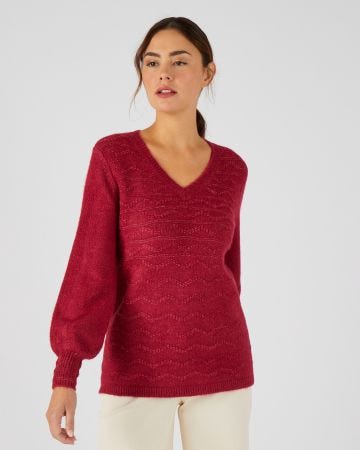 Pull chaud col V Thermolactyl