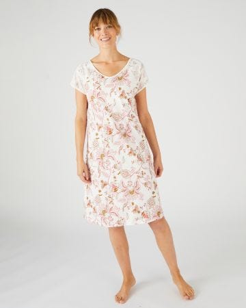 Chemise de nuit avec brassière intégrée