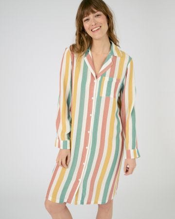 Chemise de nuit forme liquette fluide