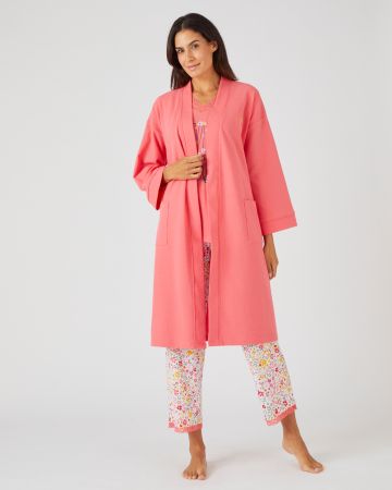 Robe de chambre maille gaufrée