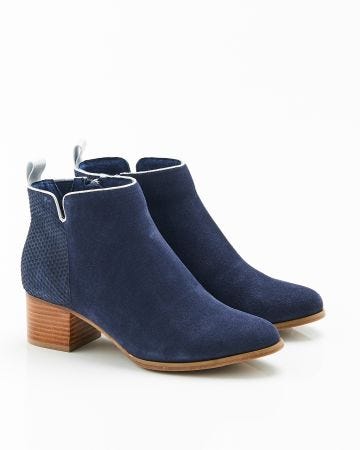 Bottines bi-matières