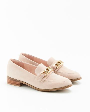 Mocassins aspect nubuck avec boucle