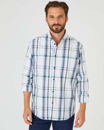 Chemise à carreaux, manches longues