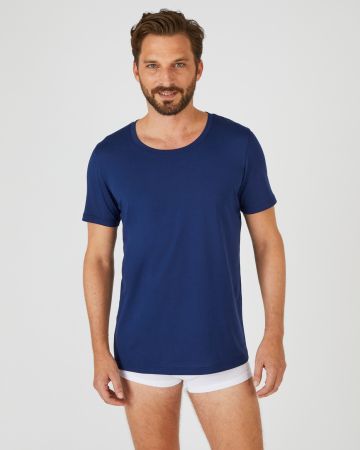 Tee-shirt manches courtes en pur coton pima