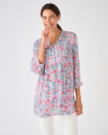 Tunique créponnée pure viscose