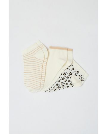Lot de 3 socquettes fantaisie