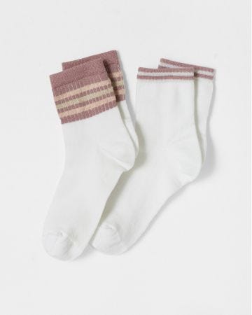 Lot de 2 paires de chaussettes rayées Climatyl