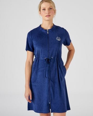 Robe de détente zippée en éponge