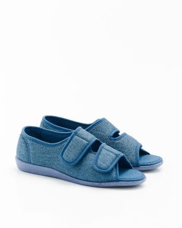 Chaussons à scratch bout ouvert