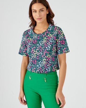 Tee-shirt imprimé manches courtes.
