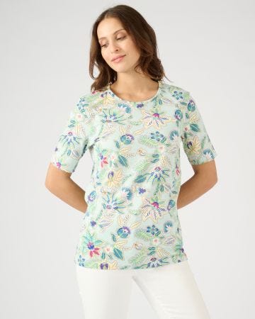 T-shirt imprimé pur coton