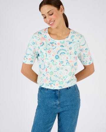 T-shirt imprimé pur coton
