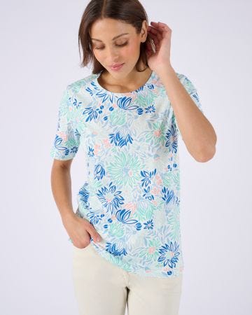 T-shirt imprimé pur coton