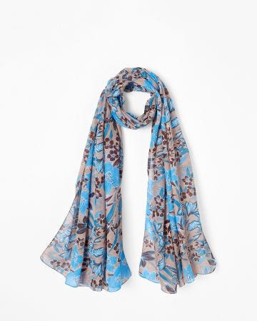 Foulard imprimé floral