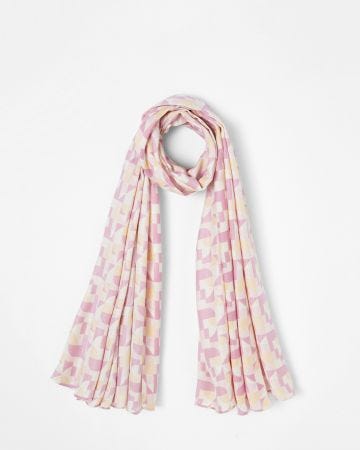 Foulard à micro-motifs géométriques
