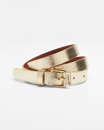 Ceinture fine en cuir