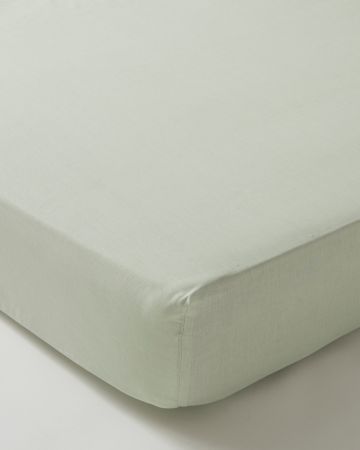 Drap-housse Perroquet pur coton.