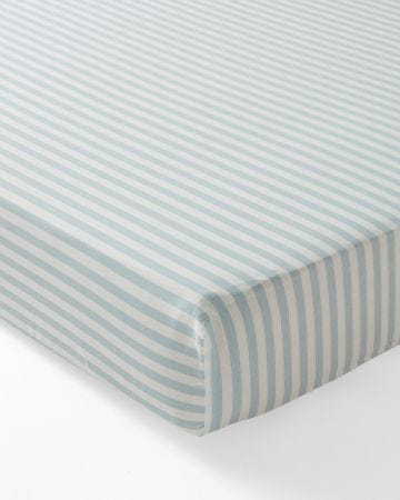 Drap-housse Pois de senteur pur coton.