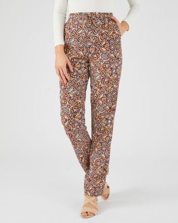 Pantalon fluide imprimé