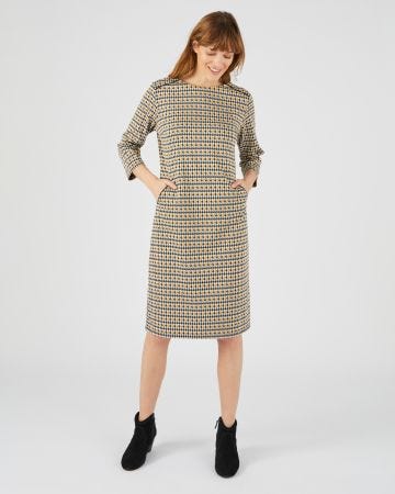 Robe-housse maille jacquard