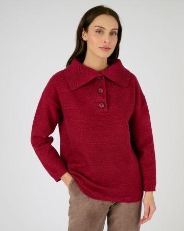 Pull rouge femme - Pulls, gilets - Mode femme - Mode hauts femme -  Prêt-à-porter femme