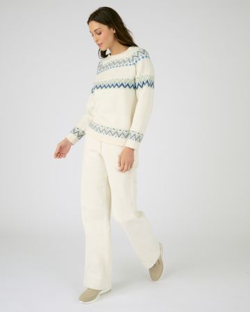 Pull chaud jacquard et torsades Thermolactyl
