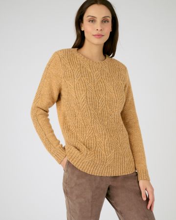 Pull col rond maille chinée Thermolactyl