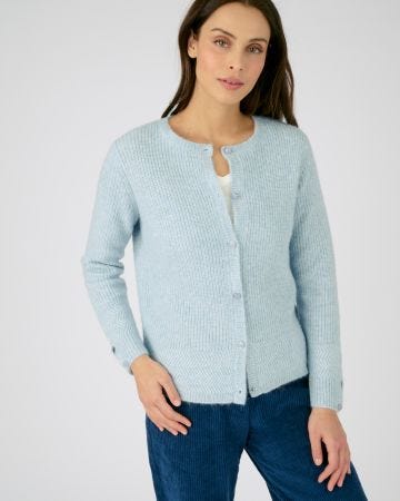 Cardigan maille perlée mélange alpaga