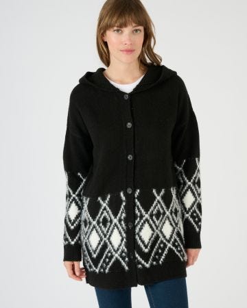 Gilet jacquard maille poilue Thermolactyl