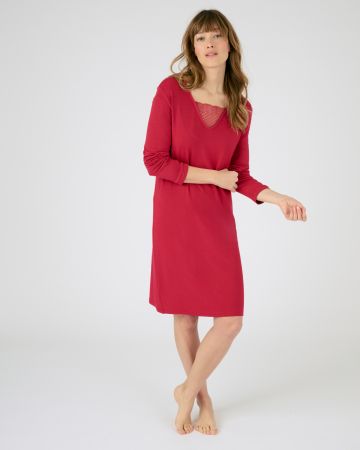 Chemise de nuit maille jersey modal élasthanne