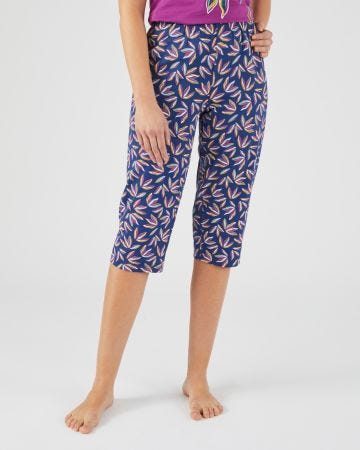 Pantacourt de pyjama pur coton peigné