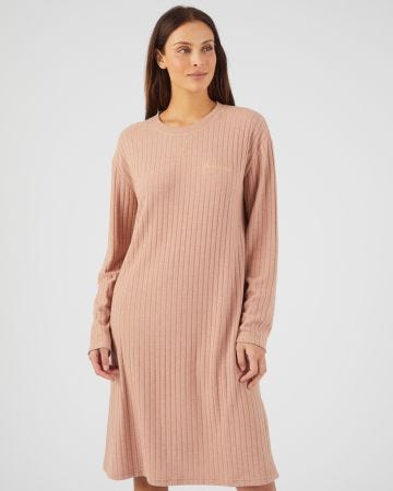 Robe détente en maille côtelée fluide Thermolactyl