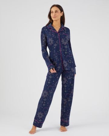 Pyjama boutonné maille jersey souple chaude Thermolactyl