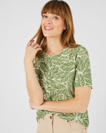 Tee-shirt en maille texturée
