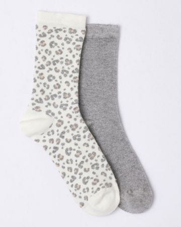 Lot de 2 paire de chaussettes avec cachemire